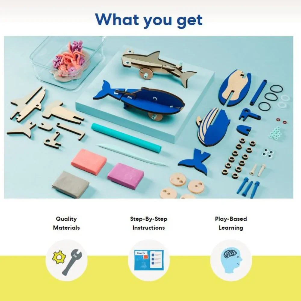 NEW KiwiCo. Kiwi Co.Marine Biologist Science Kit Biology Ocean Life coral reefs